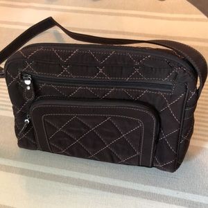 Brown Quilted Vera Bradley Purse
